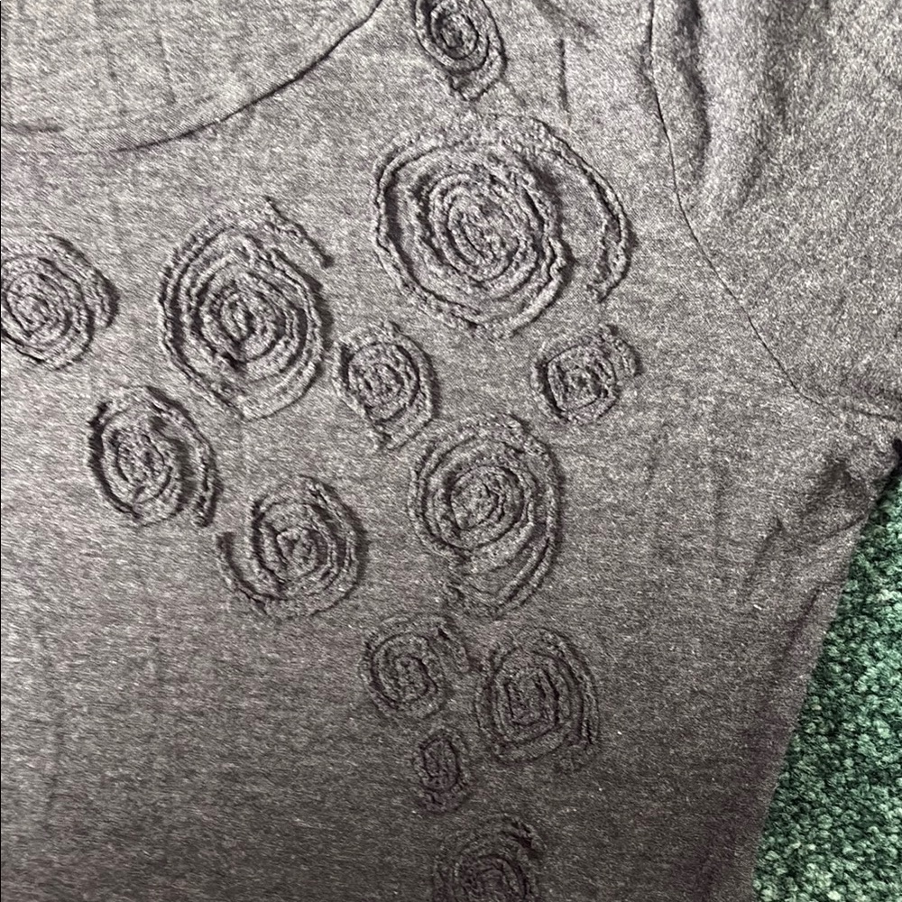 Horny Toad Charcoal Embroidered Blouse - Picture 3 of 3